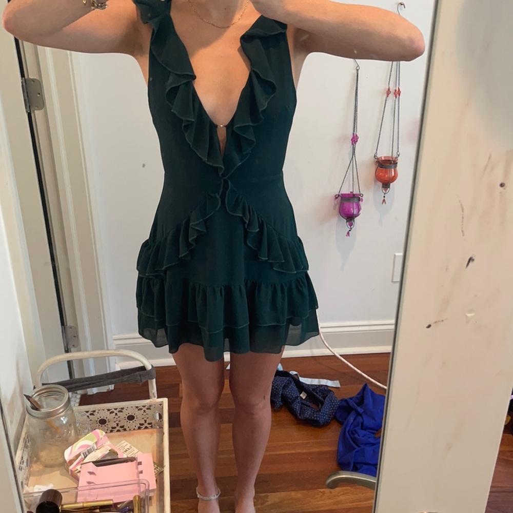 Tobi hunter green dress size S